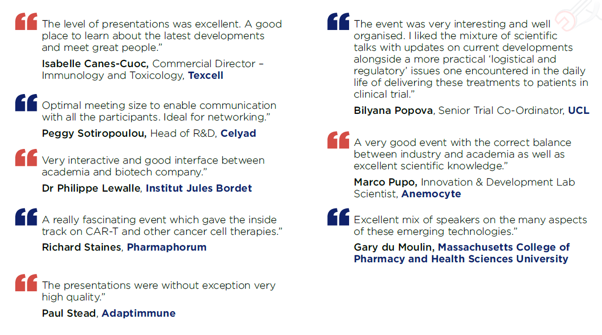 Feedback from past attendees